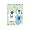 T-SHIRT CALCIATORE BIANCA BABY
