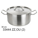 PENTOLA C/COPERCHIO ACCIAIO 30