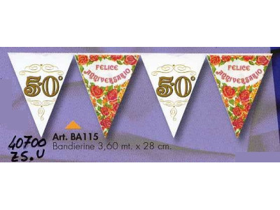 Sud Arca Snc FESTONE BANDIERINE 50 ANNIVERS