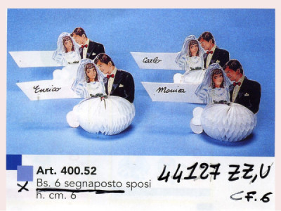 Sud Arca Snc BLISTER 6 SEGNAPOSTO SPOSI