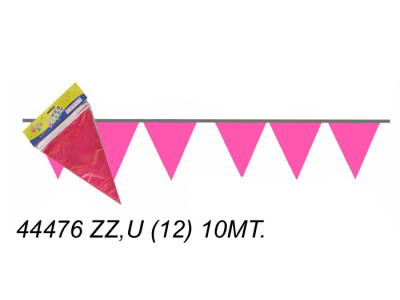 Sud Arca Snc FESTONE BANDIERINE ROSA 10MT.