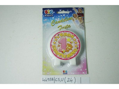Sud Arca Snc CANDELA TONDA 1 COMPL.ROSA