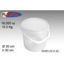SECCHIO PLASTICA 1600CC.