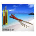 SET FORCHET.+COLTELLO BARBECUE