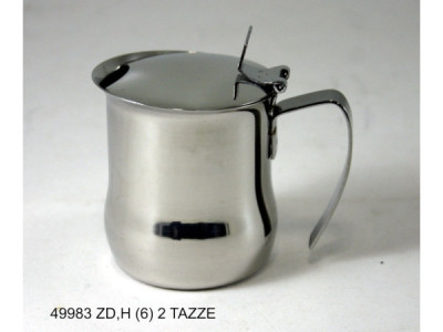 Sud Arca Snc LATTIERA ACCIAIO INOX 2 TAZZE