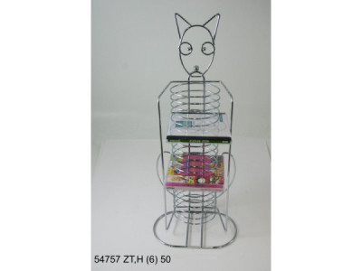 Sud Arca Snc PORTA CD CROMATO GATTO