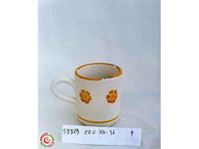 Sud Arca Snc BICCHIERE C/M STELLE ARANC.Diam. 9