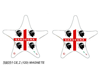 Sud Arca Snc MAGNETE STELLA LEGNO 4 MORI