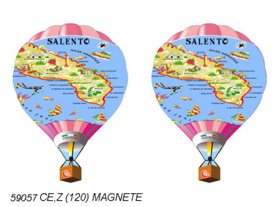 Sud Arca Snc MAGNETE MONGOLFIERA LEGNO SALE
