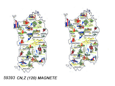 Sud Arca Snc MAGNETE SAGOMA RESINA SARDEGNA