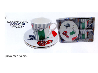 Sud Arca Snc SET TAZZE C/PIATTINO CAPPUCCIN