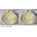 BORSA PAGLIA OVALE M.C.CORDA 3