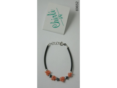 Sud Arca Snc BRACCIALE IN CAUCCIU C/CORALLO