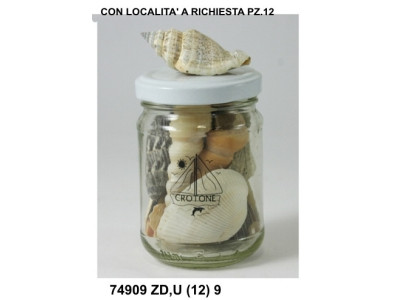 Sud Arca Snc VASETTO CONCH.VETRO PIC.LOC.9