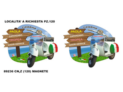 Sud Arca Snc MAGNETE CARTELLI VESPA LOC.