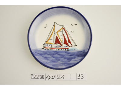 Sud Arca Snc PIATTO CERAMICA BARCA 13 . Sud Arca Snc PIATTO CERAMICA BARCA 13 .