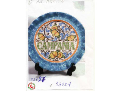 Sud Arca Snc PIATTINO RICC.Diam. 24 CER.COL.LOC