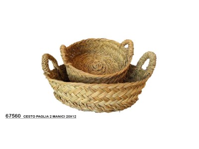 Sud Arca Snc CESTO PAGLIA 2 MANICI 20X12