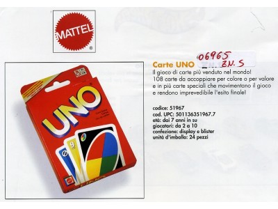 Sud Arca Snc CARTE DA GIOCO 'UNO'