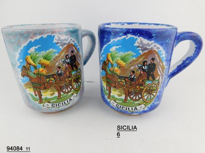Sud Arca Snc BICCHIERE CM.11 CER.COL.LOC.