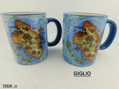 Sud Arca Snc BICCHIERE CER.BLU LOC.