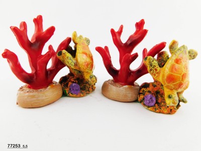 TARTARUGHE E CORALLO RESINA