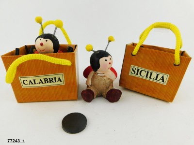 MAGNETE BUSTA C/COCCINELLA LOC