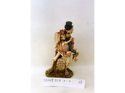 COPPIA SPOSI SCHELETRI CM.17