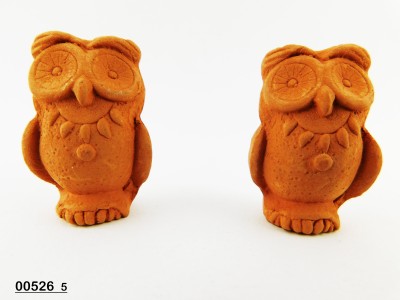 GUFO TERRACOTTA GREZZA CM.5