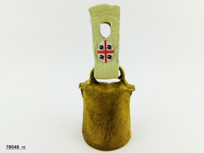 CAMPANA OTTONE ALTA C/CUOIO PI