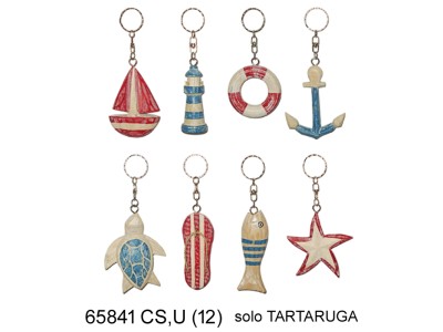 PORTACHIAVE TARTARUGA LEGNO