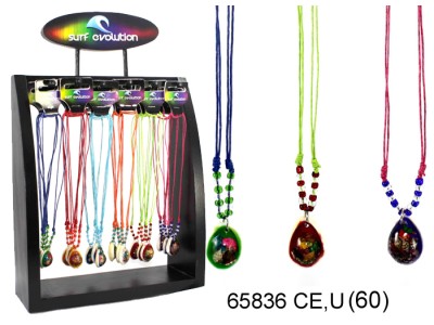 COLLANA CIONDOLO RESINA E CONC