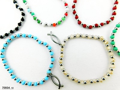 BRACCIALE CRIST.C/PESCE COL.AS