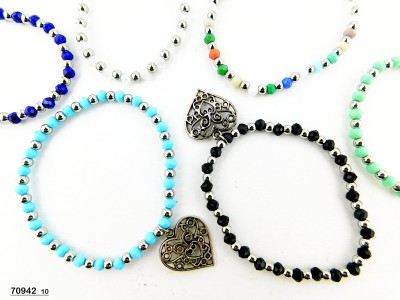 BRACCIALE CRIST.C/CUORE COL.AS