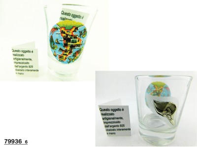 BICCHIERINO C/PLACCA ARG.h.5 L