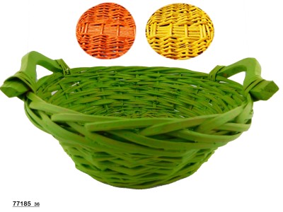 CESTO COLORATO VIMINI ROT.C/M.