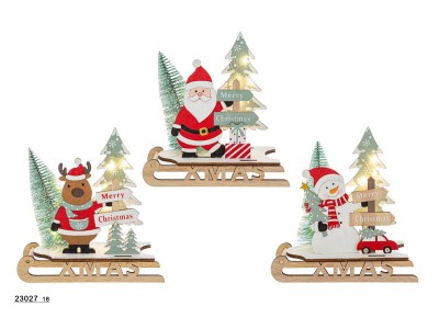 Sud Arca Snc 23027 SLITTA LEGNO C/LED 18