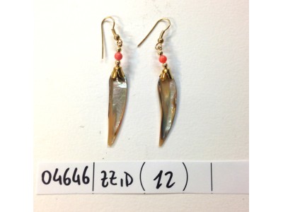 ORECCHINI CAPIZ MEZZA LUNA CON