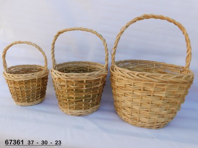 Sud Arca Snc TRIS PANIERI TONDI C/MANICO