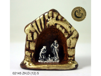 Sud Arca Snc PRESEPE NICCHIA T.C,LEGNO PICC