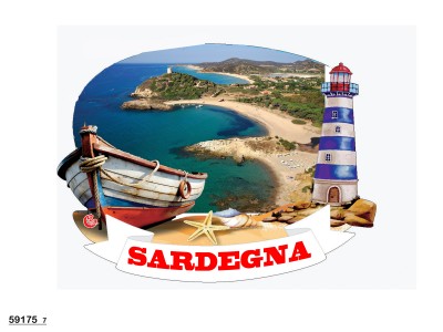 MAGNETE FARO LEGNO MARE SARDEG