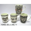 TAZZA BOMBATA C/DIS.CUORI 10