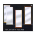 SPECCHIO CORNICE BIANCO 30X110