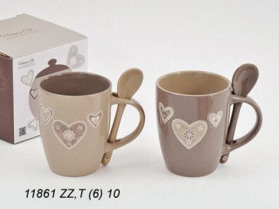 Sud Arca Snc TAZZA C/CUCCHIAIO CER.CM.10 Sud Arca Snc TAZZA C/CUCCHIAIO CER.CM.10