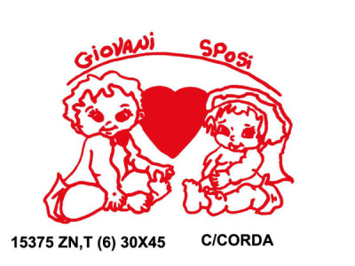 Sud Arca Snc BANDIERA SPOSI 30X45
