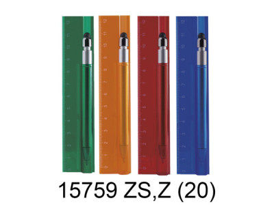 Sud Arca Snc RIGHELLO IN PLASTICA CON PENNA
