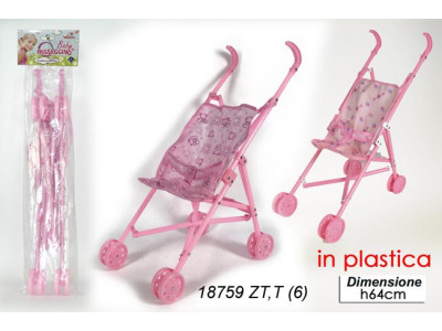 Sud Arca Snc BABY PASSEGGINO ROSA PLASTICA